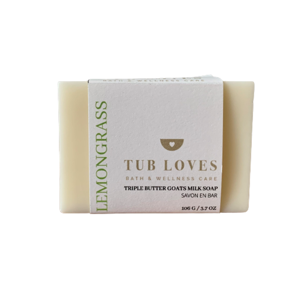 Lemongrass Goats Milk Soap Bar Tub Loves